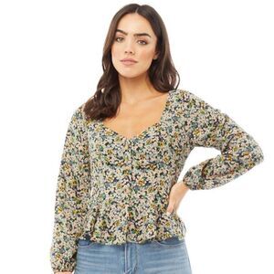 Brave Soul Floral Long Sleeve Women's Top